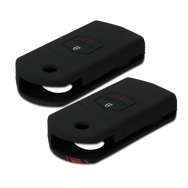 kwmobile Car Key Cover compatible with Mazda 2-Button Car Key Case - Key Fob Cover Don't touch my Key
