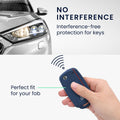 kwmobile Car Key Protection Case Compatible with VW Skoda Seat 3-Button Car Key Fob Cover