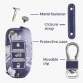 kwmobile Car Key Case Compatible with VW Skoda Seat 3-Button Car Key Protective Cover