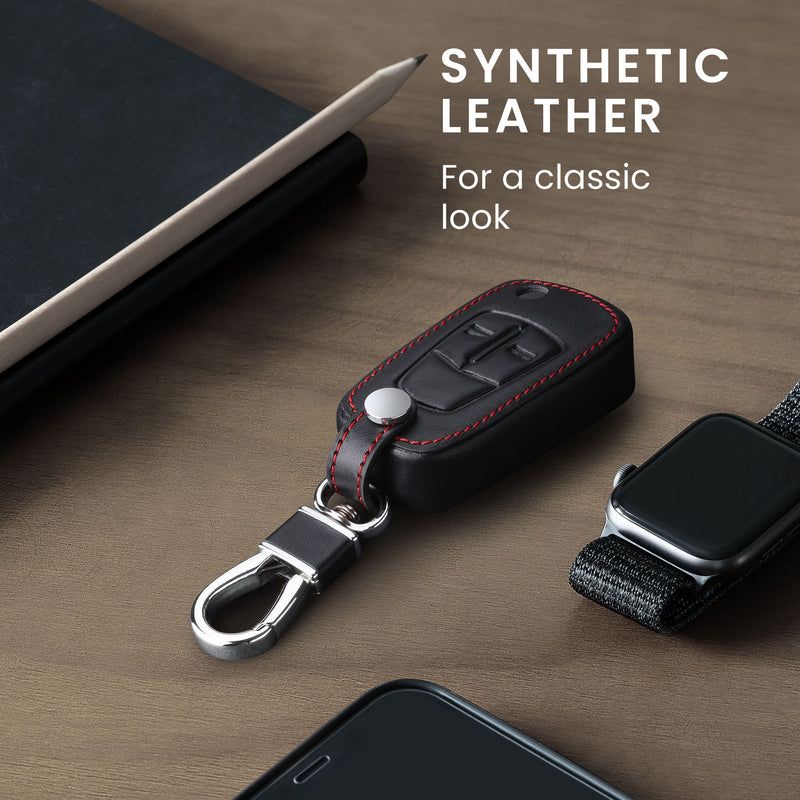 Faux Leather Case Compatible with Opel Vauxhall Car Key