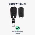 Faux Leather Case Compatible with Opel Vauxhall Car Key