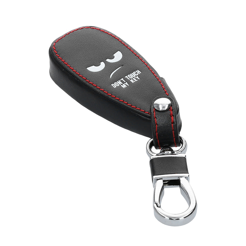 kwmobile Car Key Cover compatible with Ford 3-Button Car Key Keyless Go - Protective Case Key Fob Cover Don't touch my Key