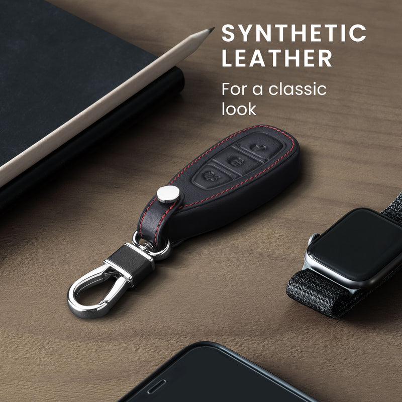 kwmobile Car Key Cover compatible with Ford 3-Button Car Key Keyless Go - Protective Case Key Fob Cover Don't touch my Key