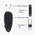 kwmobile Car Key Cover compatible with Ford 3-Button Car Key Keyless Go - Protective Case Key Fob Cover Don't touch my Key