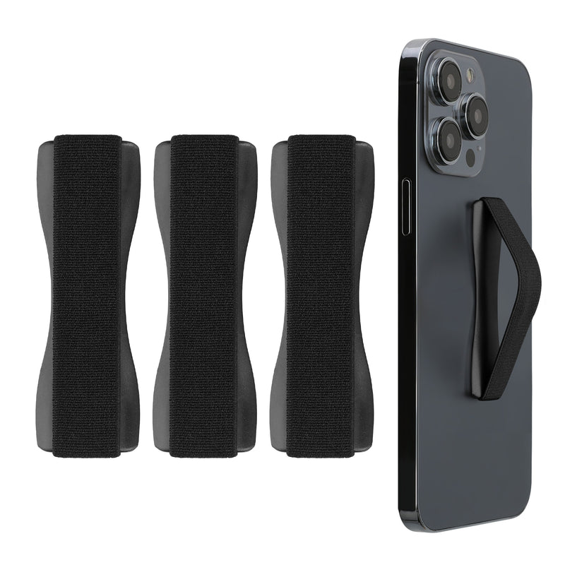 kwmobile Smartphone Finger Holder Set - Mobile Phone Grip Holder One-Hand Operation - 3x Mobile Phone Holder