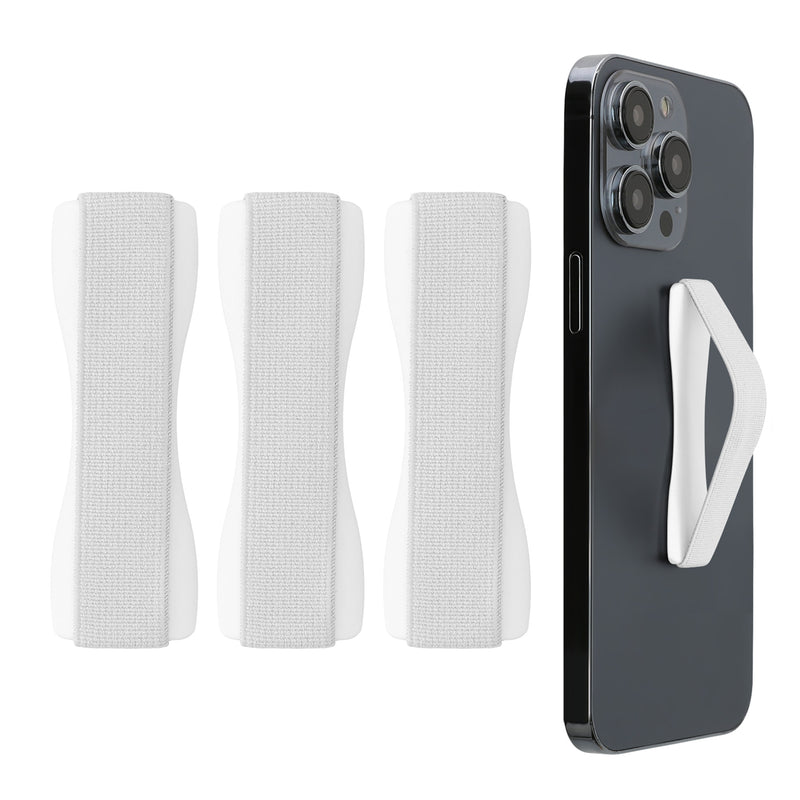 kwmobile Smartphone Finger Holder Set - Mobile Phone Grip Holder One-Hand Operation - 3x Mobile Phone Holder