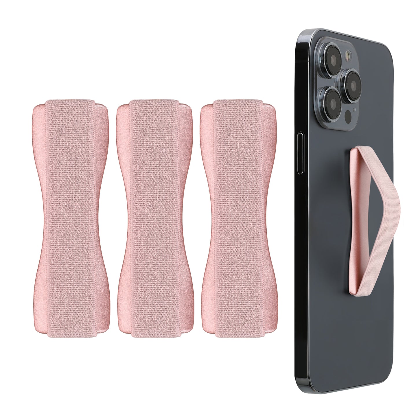 kwmobile Smartphone Finger Holder Set - Mobile Phone Grip Holder One-Hand Operation - 3x Mobile Phone Holder