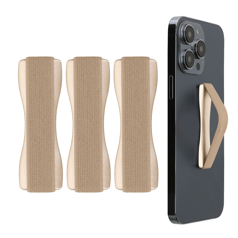 kwmobile Smartphone Finger Holder Set - Mobile Phone Grip Holder One-Hand Operation - 3x Mobile Phone Holder