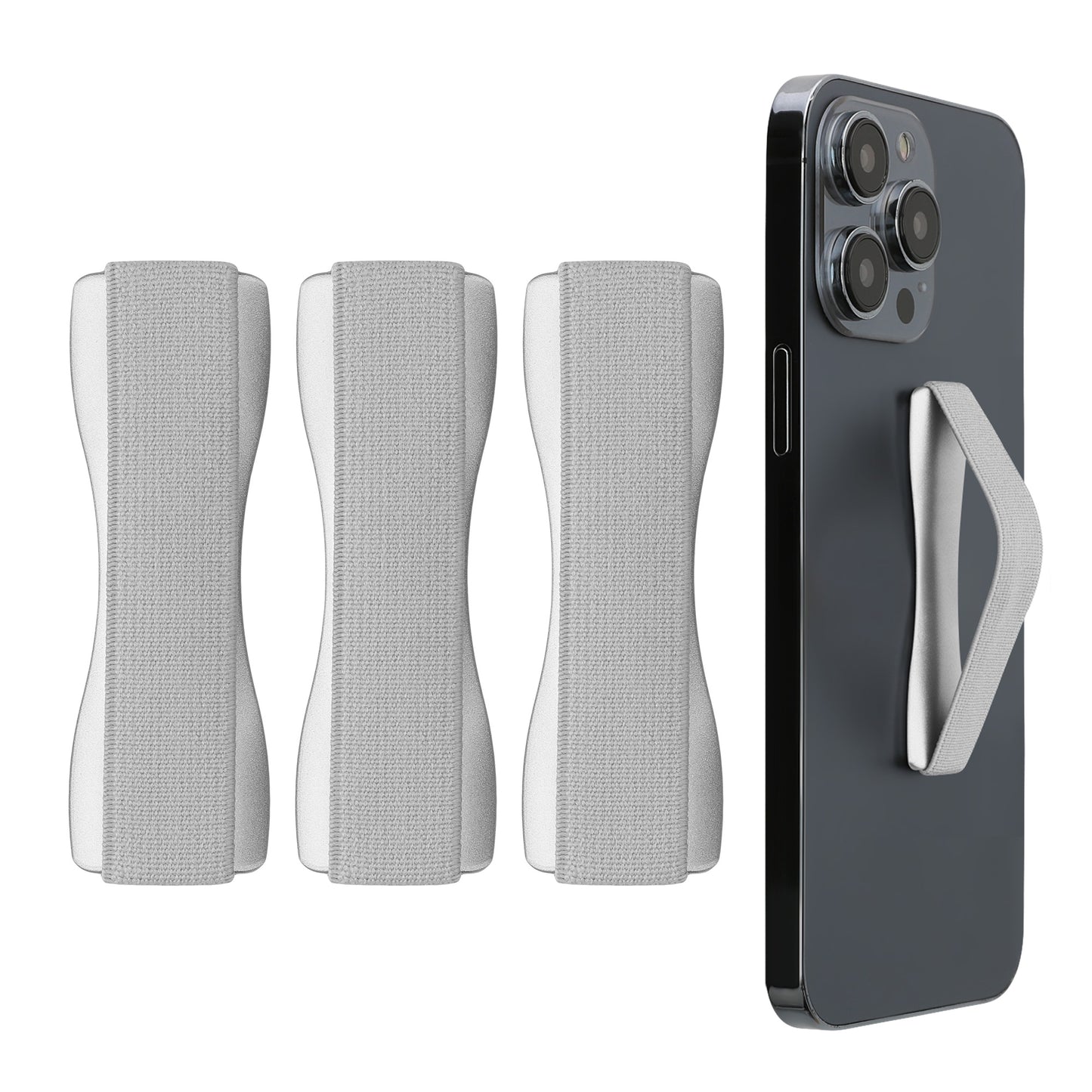 kwmobile Smartphone Finger Holder Set - Mobile Phone Grip Holder One-Hand Operation - 3x Mobile Phone Holder