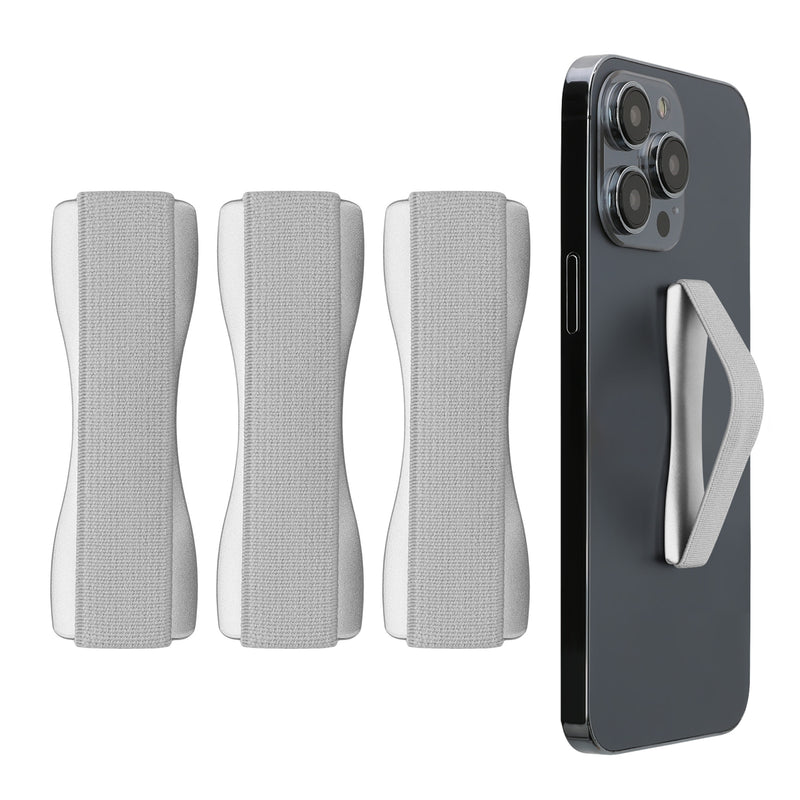 kwmobile Smartphone Finger Holder Set - Mobile Phone Grip Holder One-Hand Operation - 3x Mobile Phone Holder