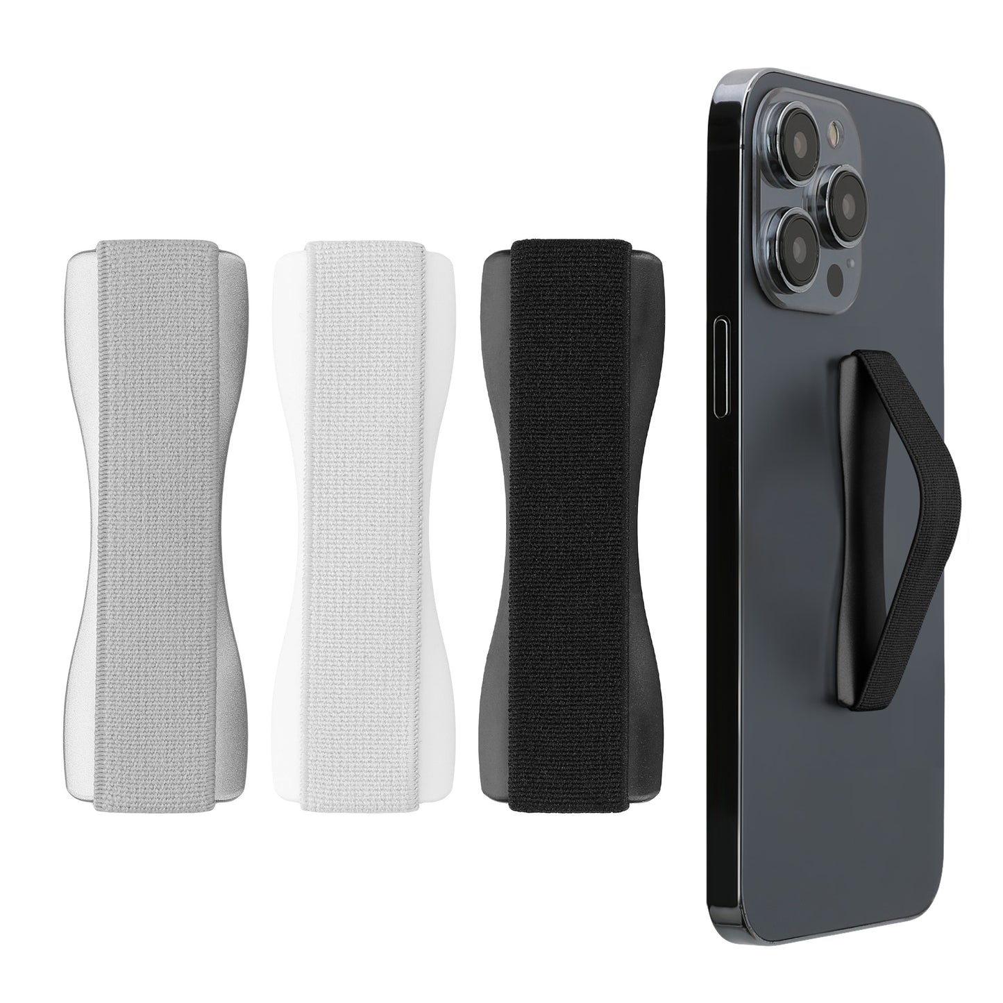 kwmobile Smartphone Finger Holder Set - Mobile Phone Grip Holder One-Hand Operation - 3x Mobile Phone Holder