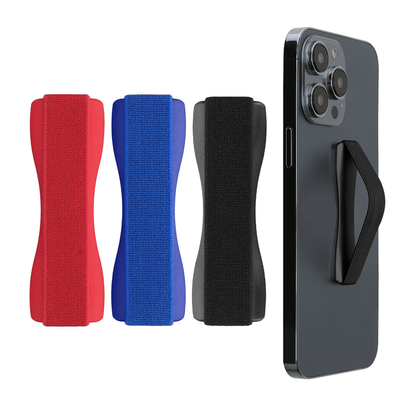 kwmobile Smartphone Finger Holder Set - Mobile Phone Grip Holder One-Hand Operation - 3x Mobile Phone Holder