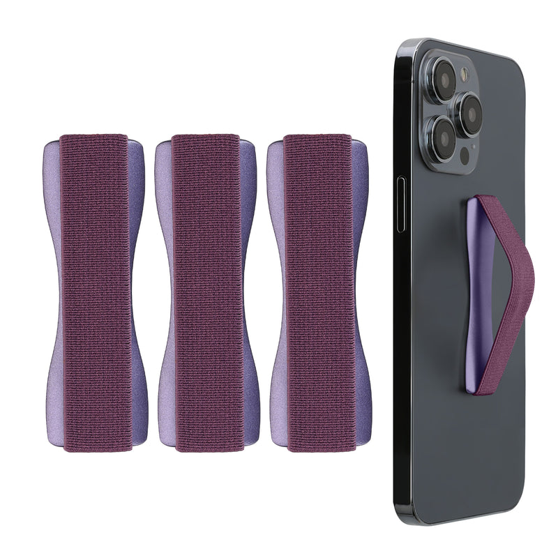 kwmobile Smartphone Finger Holder Set - Mobile Phone Grip Holder One-Hand Operation - 3x Mobile Phone Holder
