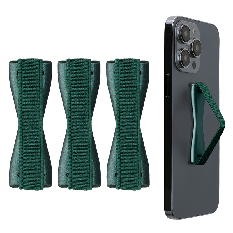 kwmobile Smartphone Finger Holder Set - Mobile Phone Grip Holder One-Hand Operation - 3x Mobile Phone Holder