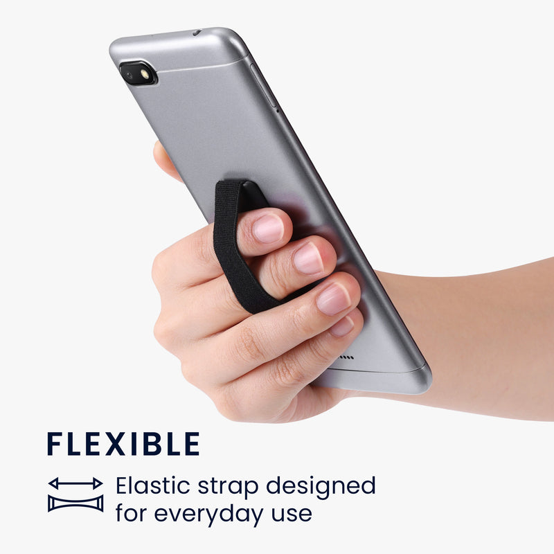 kwmobile Smartphone Finger Holder Set - Mobile Phone Grip Holder One-Hand Operation - 3x Mobile Phone Holder