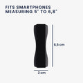 kwmobile Smartphone Finger Holder Set - Mobile Phone Grip Holder One-Hand Operation - 3x Mobile Phone Holder
