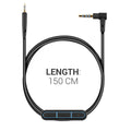 kwmobile Headphone Cable for Bose QuietComfort 35 / 35II / 25 / QC25 / QC35 II / QC35 / On-Ear 2 / OE2 / OE2i / SoundTrue - Replacement Cable Microphone Volume Control - 3.5mm Jack