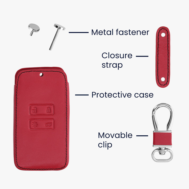 kwmobile Car Key Cover compatible with Renault 4-button Smart Key (Keyless Go only)