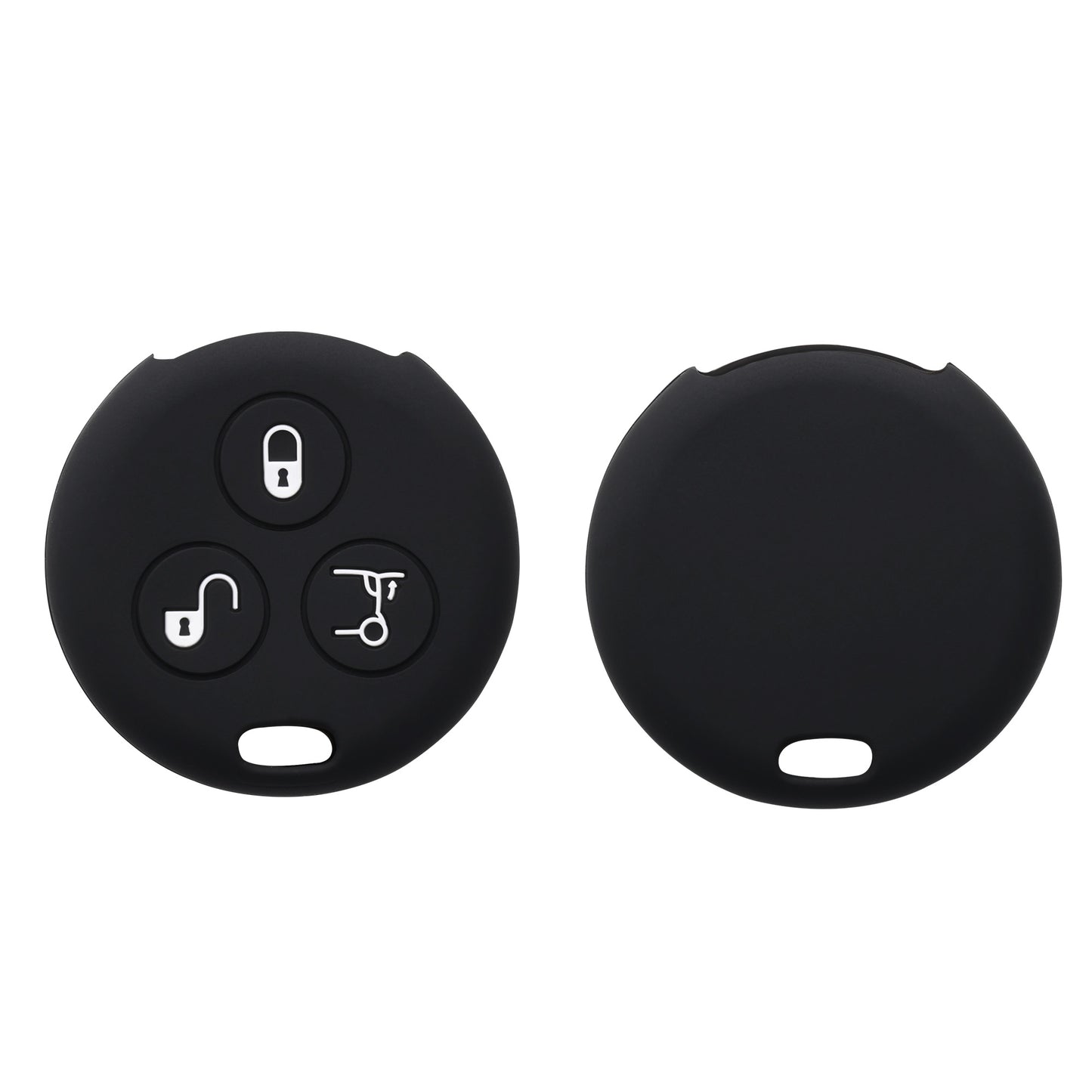 kwmobile Car Key Shell compatible with Smart 3-Button Remote Car Key