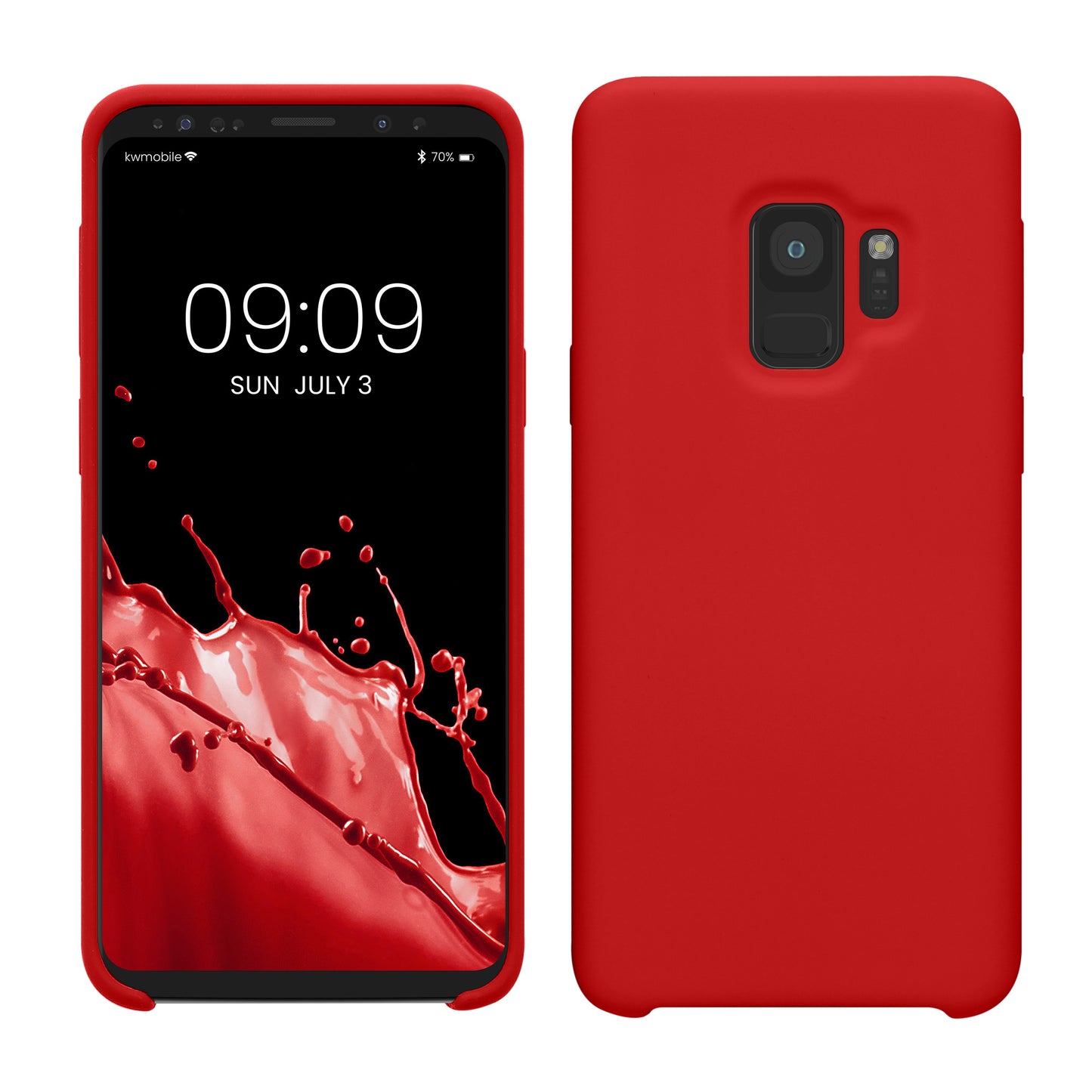 kwmobile Phone Case for Samsung Galaxy S9 - Silicone Case - Wireless Charging - Protective Cover