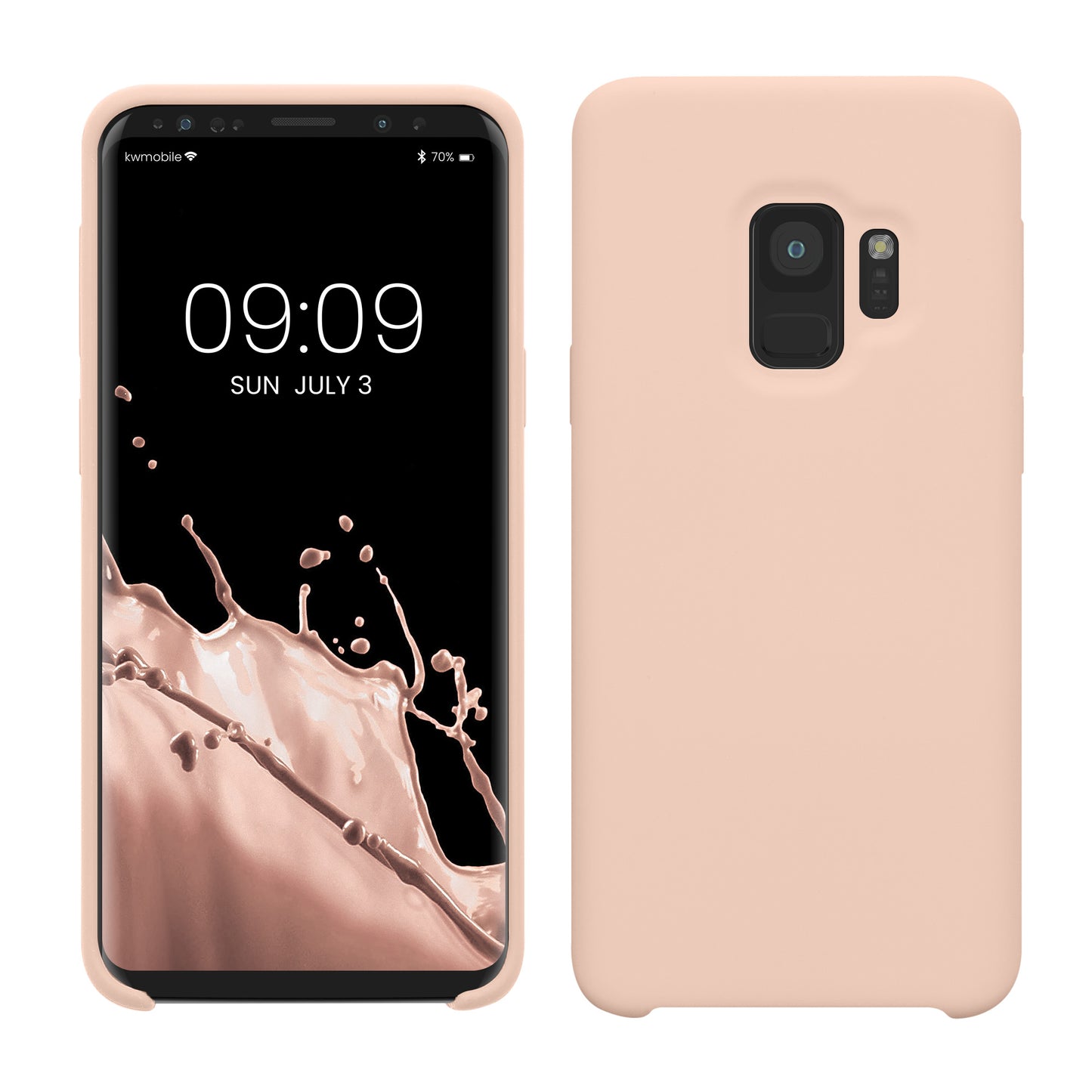 kwmobile Phone Case for Samsung Galaxy S9 - Silicone Case - Wireless Charging - Protective Cover