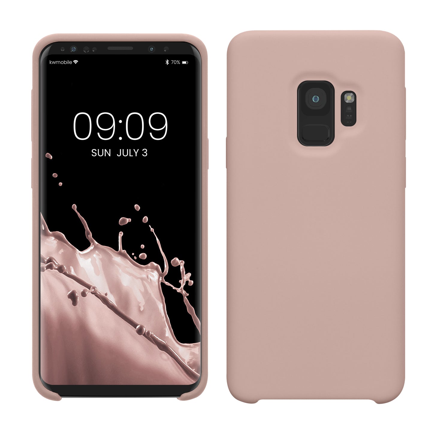 kwmobile Phone Case for Samsung Galaxy S9 - Silicone Case - Wireless Charging - Protective Cover