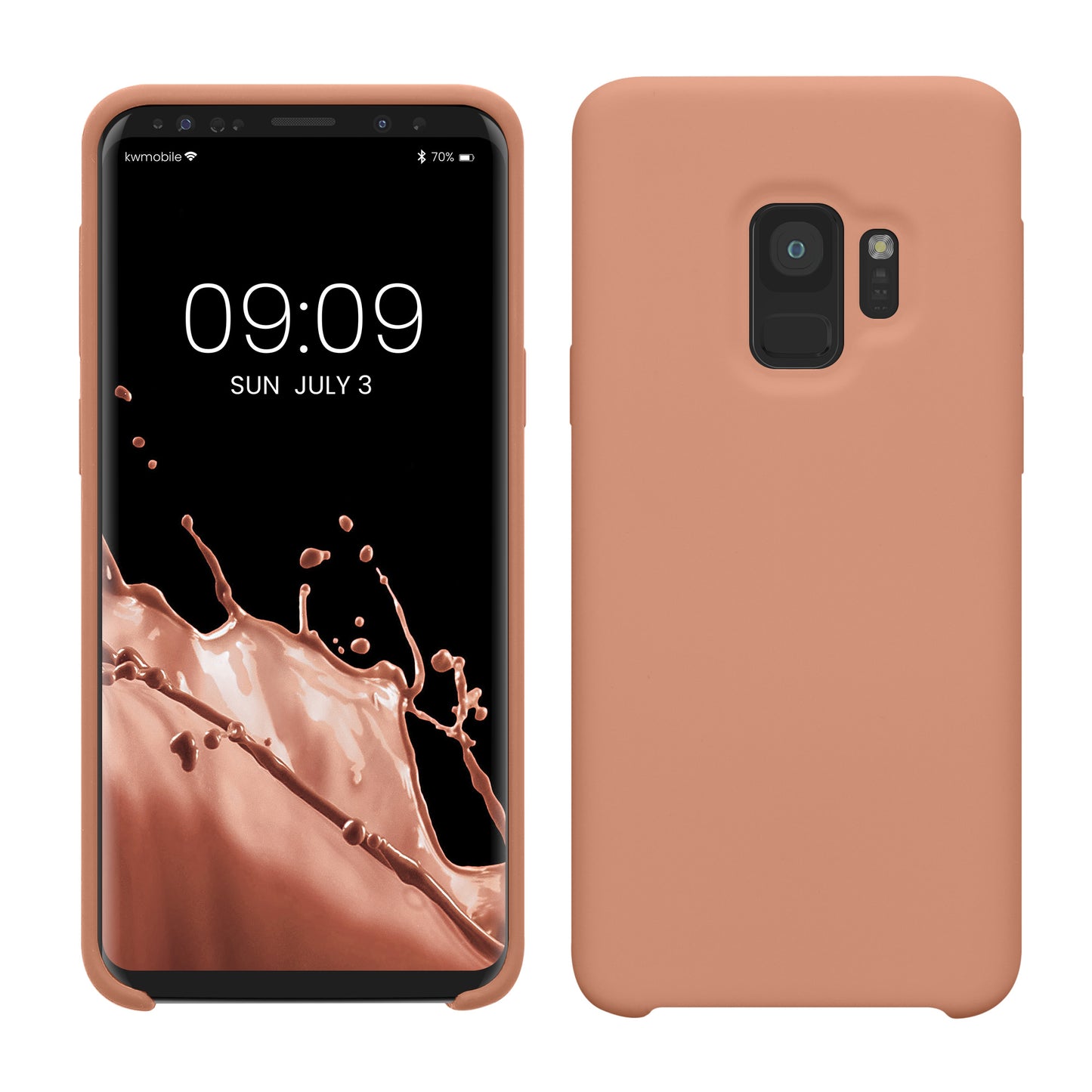 kwmobile Phone Case for Samsung Galaxy S9 - Silicone Case - Wireless Charging - Protective Cover