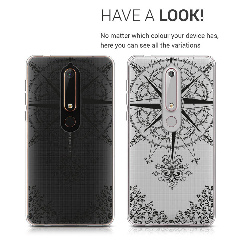 kwmobile Case Compatible with Nokia 6.1 (2018) - Phone Cover - Transparent