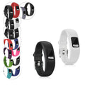 kwmobile 2x Uhrenarmband für Garmin Vivofit 4 Armband - Fitnesstracker Band Set aus TPU Silikon - Ersatzarmband Smartwatch - Schwarz matt Schwarz matt Schwarz matt  