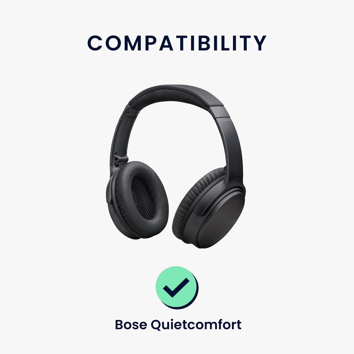 kwmobile Ear Pads for Bose Quietcomfort Headphones Replacement Parts Over Ear Headphones