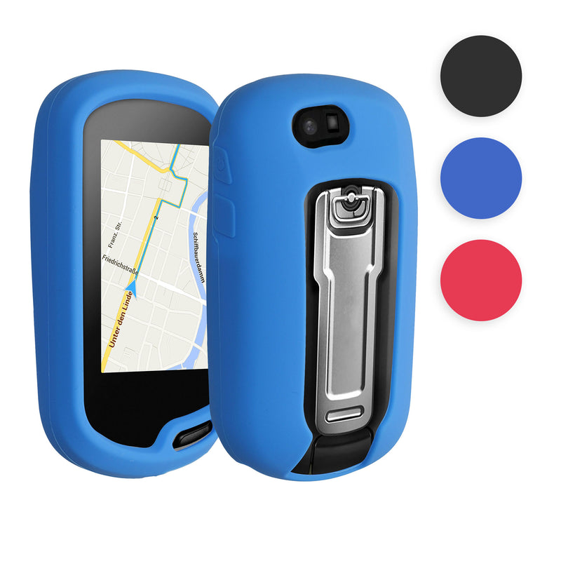 kwmobile Hülle kompatibel mit Garmin Oregon 700 / 750t / 600 / 650 - Schutzhülle für GPS Handgerät in Blau matt Blau matt  