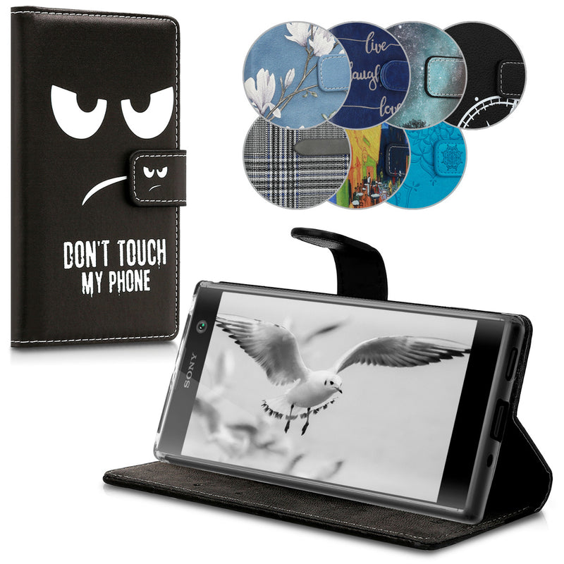 kwmobile Wallet Case compatible with Sony Xperia XA2 Case - Cover with Stand and Card Slots