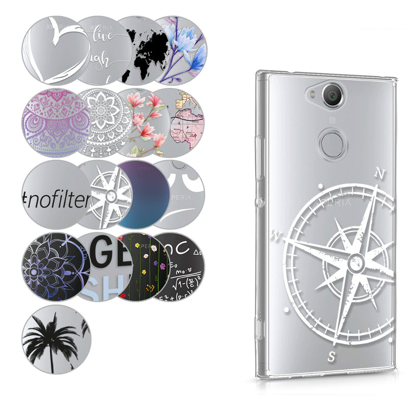 kwmobile Case Compatible with Sony Xperia XA2 - Cell Phone Cover - Transparent Phone Case