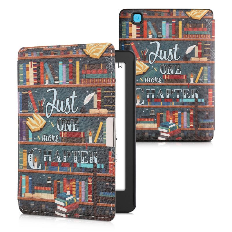 kwmobile Case for Kobo Aura Edition 2 - eReader Flip Cover with Auto Sleep Function - Galaxy Tree Meadow