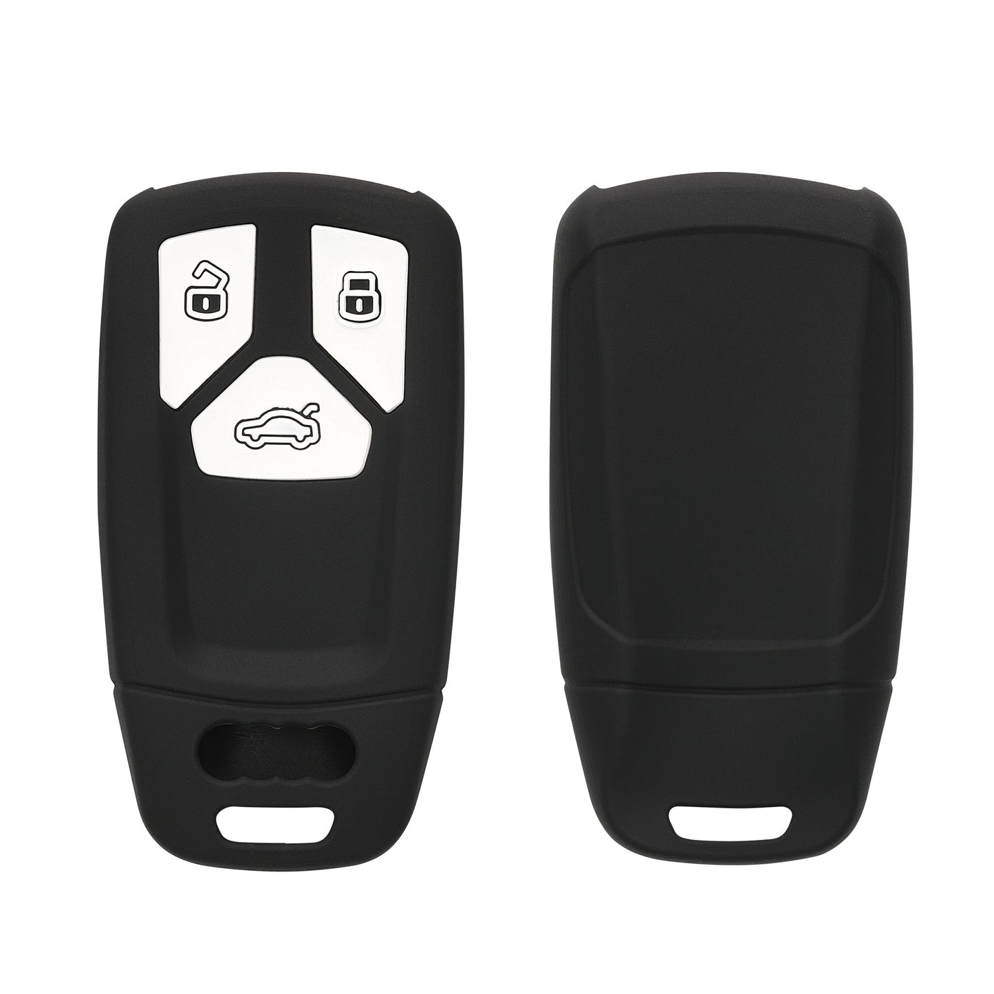kwmobile Car Key Cover Compatible with Audi 3-Button Smart Key Car Key (Keyless Go Only)