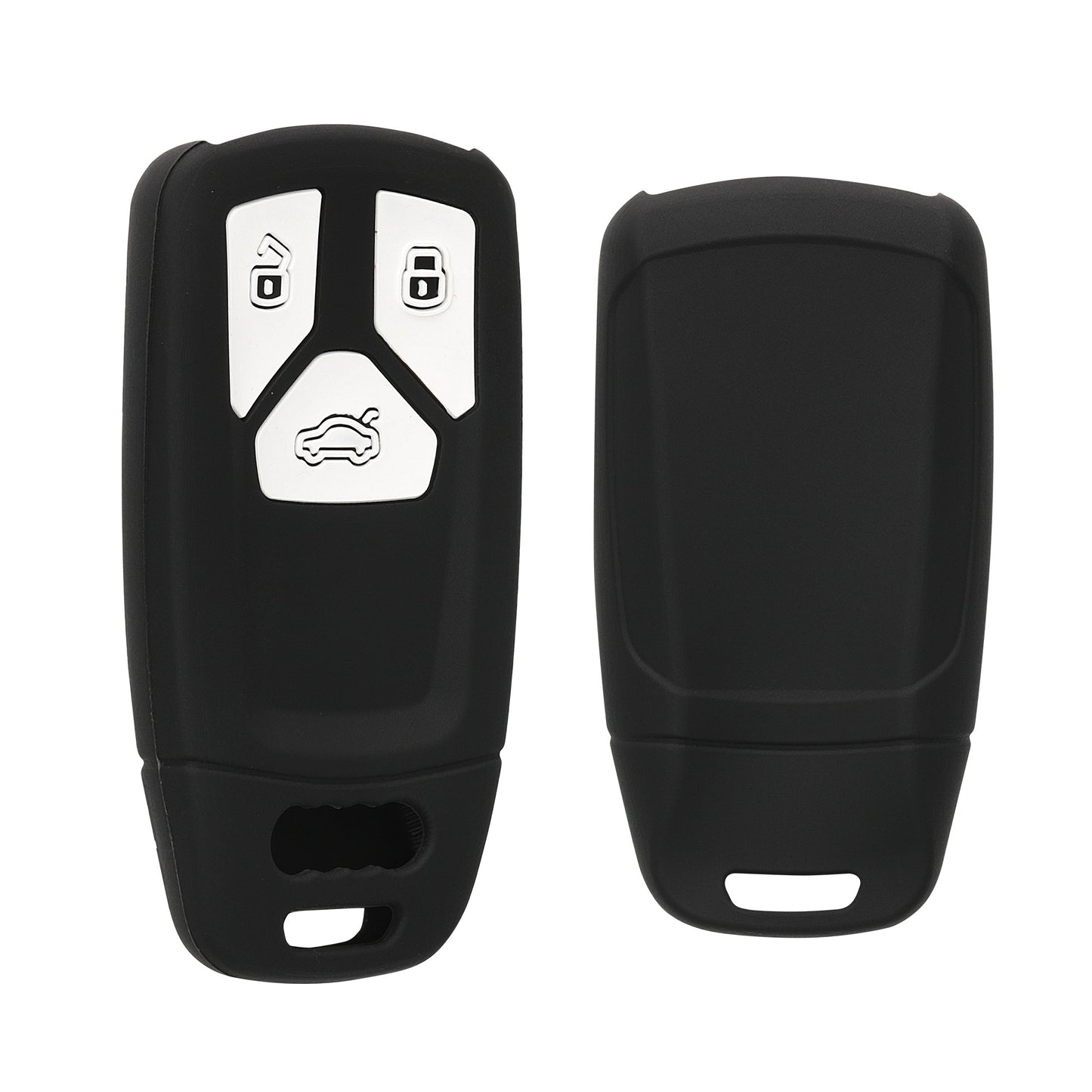 kwmobile Car Key Cover Compatible with Audi 3-Button Smart Key Car Key (Keyless Go Only)