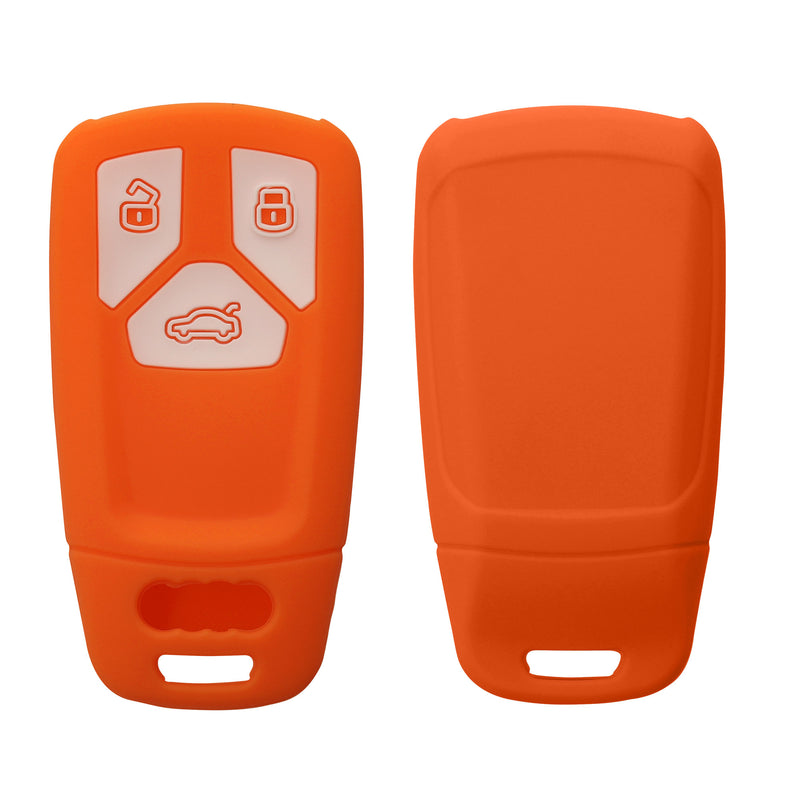kwmobile Car Key Cover Compatible with Audi 3-Button Smart Key Car Key (Keyless Go Only)