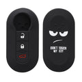 kwmobile Car Key Cover compatible with Fiat Lancia 3-Button Flip Car Key Cover