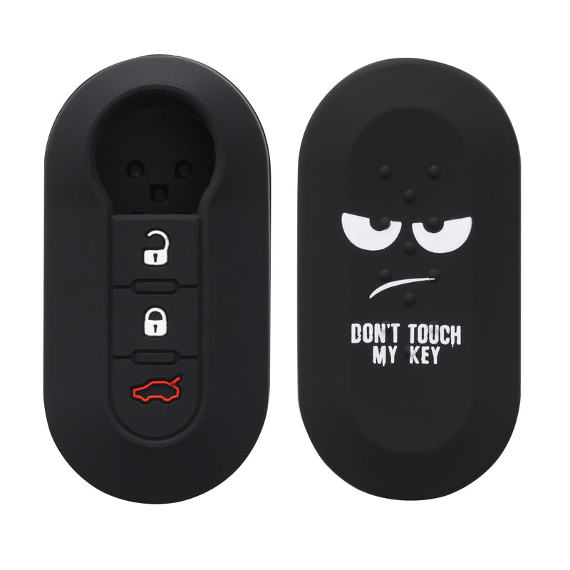 kwmobile Car Key Cover compatible with Fiat Lancia 3-Button Flip Car Key Cover
