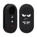 kwmobile Car Key Cover compatible with Fiat Lancia 3-Button Flip Car Key Cover
