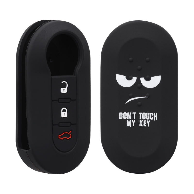 kwmobile Car Key Cover compatible with Fiat Lancia 3-Button Flip Car Key Cover