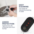 kwmobile Car Key Cover compatible with Fiat Lancia 3-Button Flip Car Key Cover