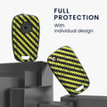 kwmobile Car Key Cover compatible with Opel Chevrolet 2-Button Foldable Car Key - Key Fob Cover Don't touch my Key