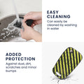 kwmobile Car Key Cover compatible with Opel Chevrolet 2-Button Foldable Car Key - Key Fob Cover Don't touch my Key