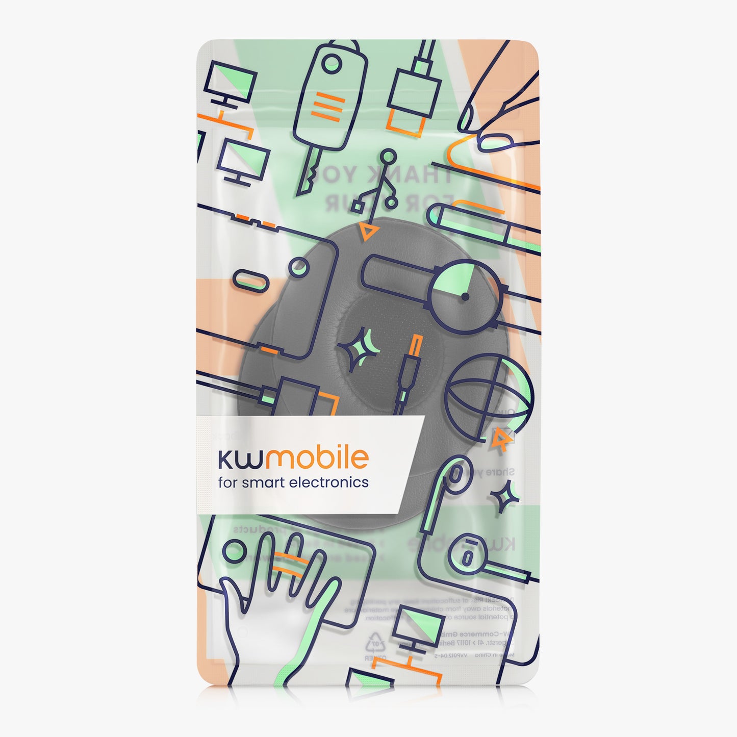 kwmobile Ear Pads for Beats Solo 2 Wireless / Solo 3 Wireless Ear Cushions Replacement Headphone Spare Parts Over Ear Headphones