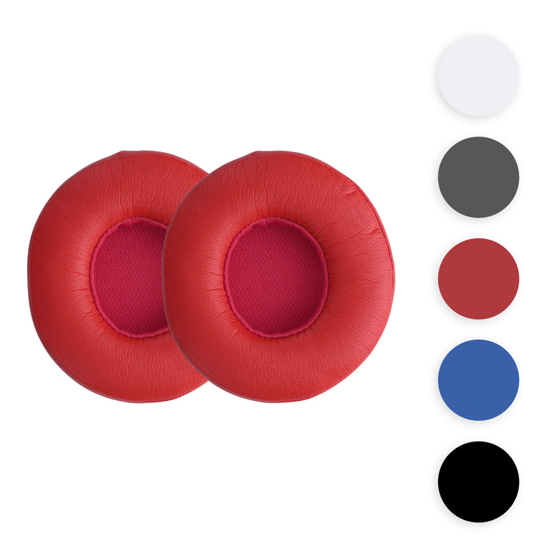 kwmobile 2x Ohr Polster für Beats Solo 2 Wireless / Solo 3 Wireless Ohrpolster - Ersatz Ohrpolster - Kopfhörer Ersatzteile - Kopfhörer Ersatzpolster für Over Ear Headphones Dunkelgrau  