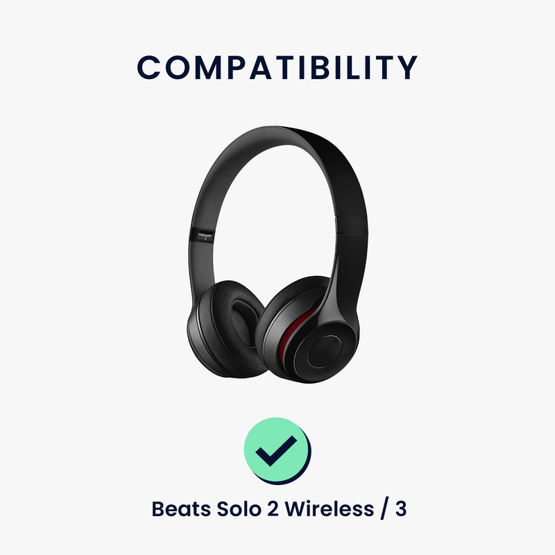 kwmobile Ear Pads for Beats Solo 2 Wireless / Solo 3 Wireless Ear Cushions Replacement Headphone Spare Parts Over Ear Headphones