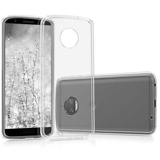 kwmobile Hülle kompatibel mit Motorola Moto G6 - Silikon Handyhülle transparent - Handy Case in Transparent Transparent  