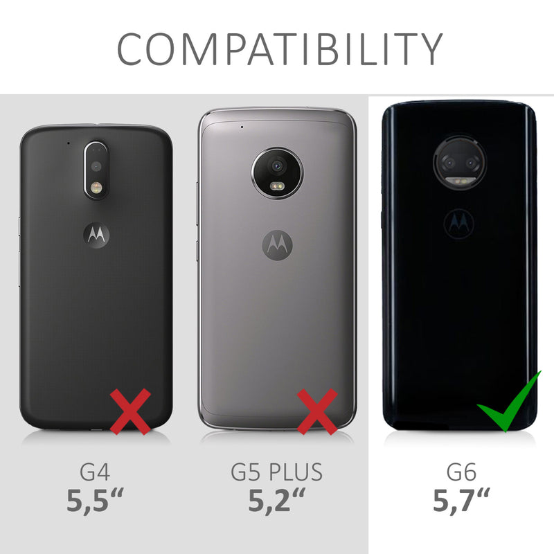 kwmobile Case Compatible with Motorola Moto G6 - Phone Cover