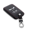 kwmobile Car Key Cover Compatible with Renault 4-Button Smartkey (Keyless Go Only) Faux Leather Protective Case Key Fob Cover